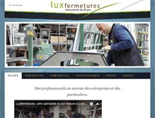 Tablet Screenshot of luxfermetures.com